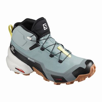 Salomon CROSS HIKE MID GORE-TEX - Naisten Vaelluskengät - Vihreä